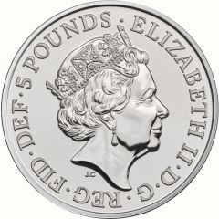 5 Pounds - Elizabeth II 5th portrait, Black Bull of Clarence