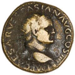 Dupondius - Vespasian PAX AVG S C, Pax