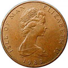 1/2 Penny - Elizabeth II Stylized herring