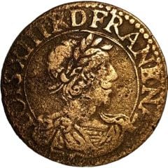 Double Tournois - Louis XIII Tours mint, 9th type