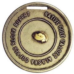 1 Dollar - Valdez Alaska Native Virgin Gold and Copper