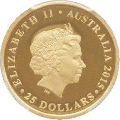 25 Dollars - Elizabeth II 4th Portrait - Longest-Reigning Monarch - Gold Coin