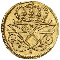 1 Skilling Dansk - Frederik IV Gold Pattern