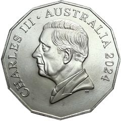50 Cents - Charles III 1st Portrait, Coat of Arms