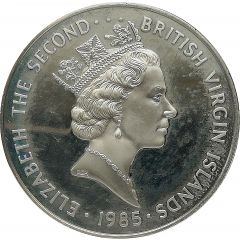50 Cents - Elizabeth II Dolphin Fish