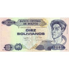 10 Bolivianos Rojas, Series A-C
