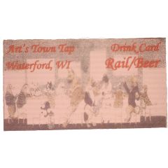 1 Rail / Beer - Art`s Town Tap Waterford, Wisconsin