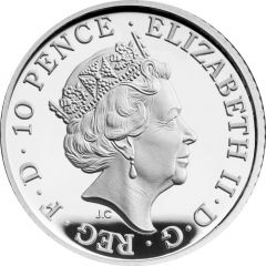 10 Pence - Elizabeth II 5th portrait, 1/20 oz Fine Silver