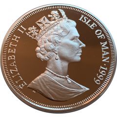 1 Crown - Elizabeth II Queen Mother - Young Girl, Silver Proof