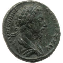 As - Marcus Aurelius IMP VII COS III S C, Tiber