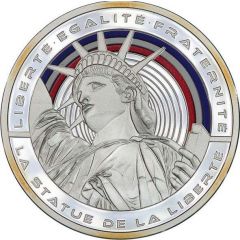 Les Fleurons français - La statue de la Liberté argent