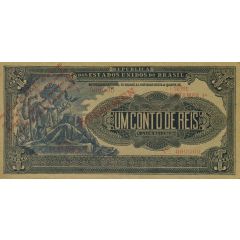 1 Conto de Réis Banco do Brasil, Provisional Issue