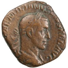 Sestertius - Aemilianus VICTORIA AVG S C, Victory