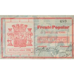 25 Pesetas Cañete de las Torres