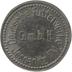 2 Pfennig - Jessenitz in Mecklenburg Deutsche Futterwerke