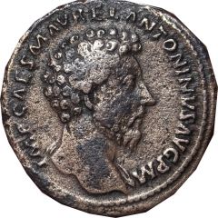 Sestertius - Marcus Aurelius SALVTI AVGVSTOR TR P XVII COS III S C, Salus