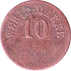 10 Pfennig Werth-Marke