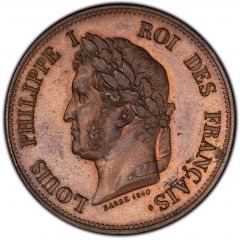 1 Décime pattern of Barre, poids léger