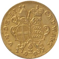 1 Ducat - Charles Rudolph and bishop John Francis Schenk of Württemberg