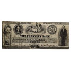 20 Dollars Franklin Bank