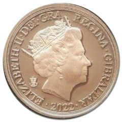 1 Sovereign - Elizabeth II Posthumous, Platinium Jubilee - Two Portraits, Gold