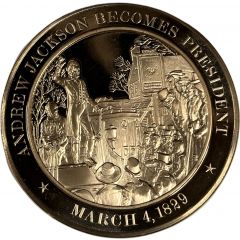 Medal - History of the United States Andrew Jackson Becomes President