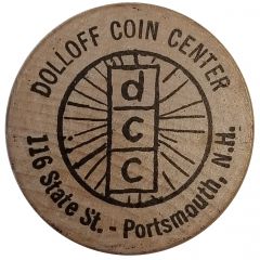 Advertising Token - Dolloff Coin Center Portsmouth, New Hampshire