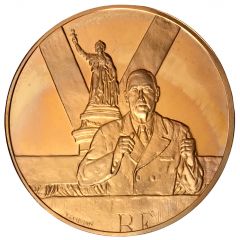 Medal - Charles de Gaulle 1958 - Le référendum constitutionnel Ve République