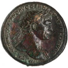 Sestertius - Trajan S P Q R OPTIMO PRINCIPI S C, Salus