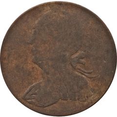1/2 Penny Regal Imitation - George III left