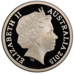 5 Dollars - Elizabeth II 4th Portrait - 125 Years of State Government Western Australia - Silver Proof