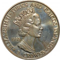 5 Crowns - Elizabeth II Apollo 11 - Ocean recovery