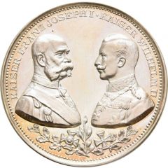 Medal - Brotherhood in arms between Wilhelm II and Franz Joseph I