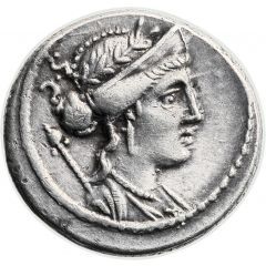 Denarius Cornelia: Faustus Cornelius Sulla, S•C / monogram