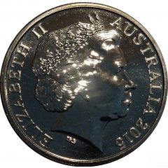 20 Cents - Elizabeth II 4th Portrait - ICC Cricket World Cup