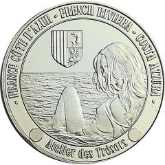Jeton touristique - Atelier des Trésors - Côte d`Azur - French Riviera - Costa Azzura