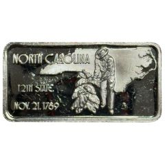 1 Oz Silver - Hamilton Mint North Carolina, November 21, 1789
