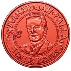 Mardi Gras Token - Alla Maharajah of Alla - Toni R. Reaves, New Orleans, Louisiana