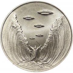 1 Ounce Silver - Intaglio Mint UFOs The Red Sea