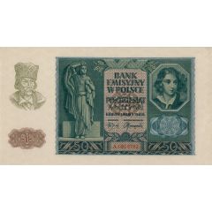 50 Zlotys German occupation