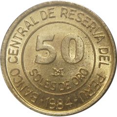 50 Soles de Oro Miguel Grau