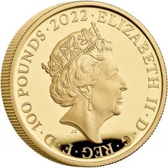 100 Pounds - Elizabeth II Henry VII, Gold Proof