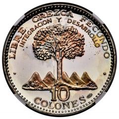 10 Colones Attempt At Central American Unification, Reverse Trial Strike