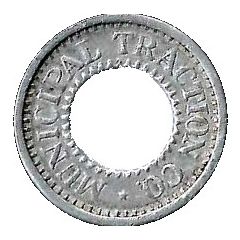 3 Cent Ticket - Municipal Traction Co. Cleveland, Ohio