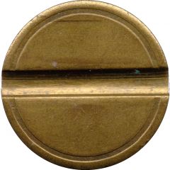 Blank Token with 1 groove, 27.85 mm