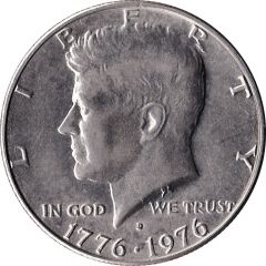 1/2 Dollar `Kennedy Half Dollar` Bicentennial