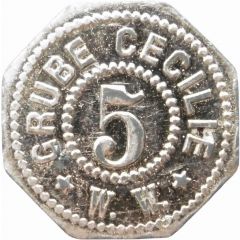 5 Pfennig - Lützkendorf Grube Cecilie W.W.