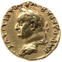 Aureus - Vespasian and Titus T ELAVI VESPASIANVS CAESAR