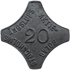 20 Öre - Stockholms Ångslups Aktiebolag C.C. Sporrong and Co