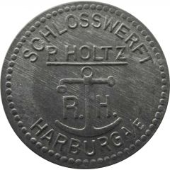 50 Pfennig - Harburg Schlosswerft R. Holtz